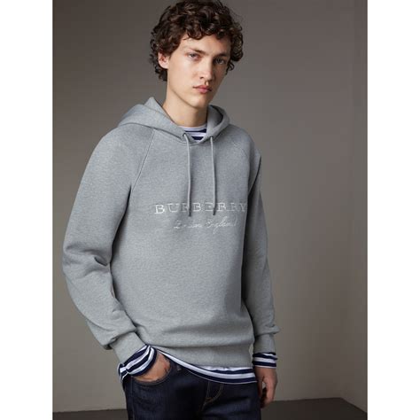 burberry embroidered hooded sweatshirt|Burberry hoodie for men price.